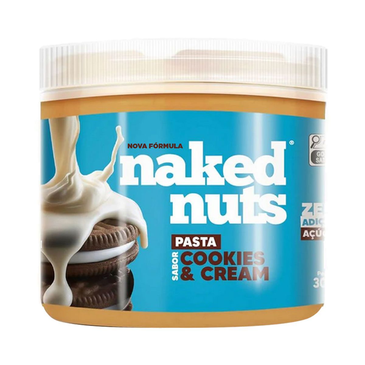 Pasta de Amendoim Naked Nuts - 300g Cookies & Cream - Naked Nuts