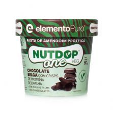 Pasta de Amendoim Nutdop One Vegan - 1 Unidade 60g Chocolate Belga - ElementoPuro