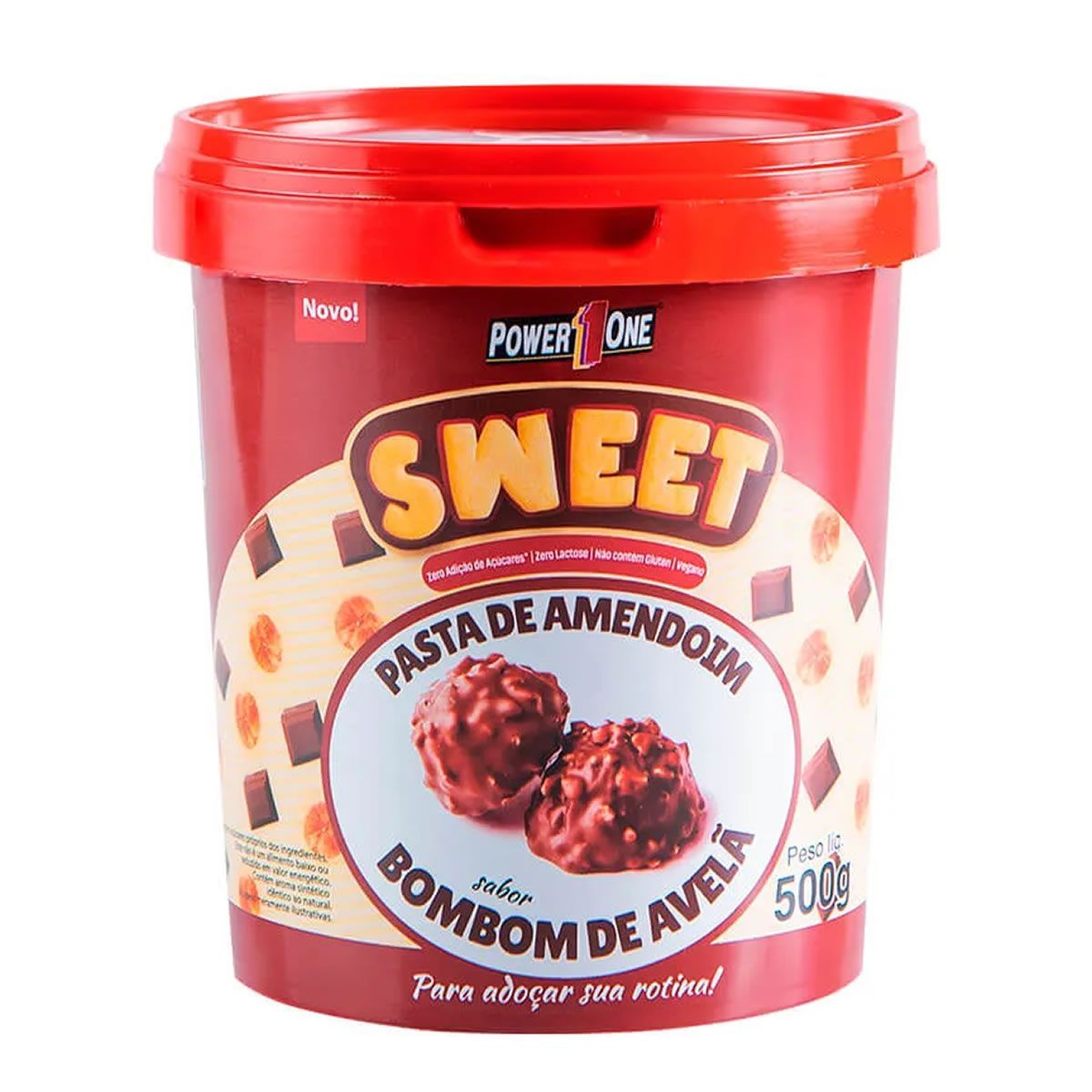 Pasta de Amendoim Sweet - 500g Bombom de Avel� - Power One*** Data Venc. 21/07/2025