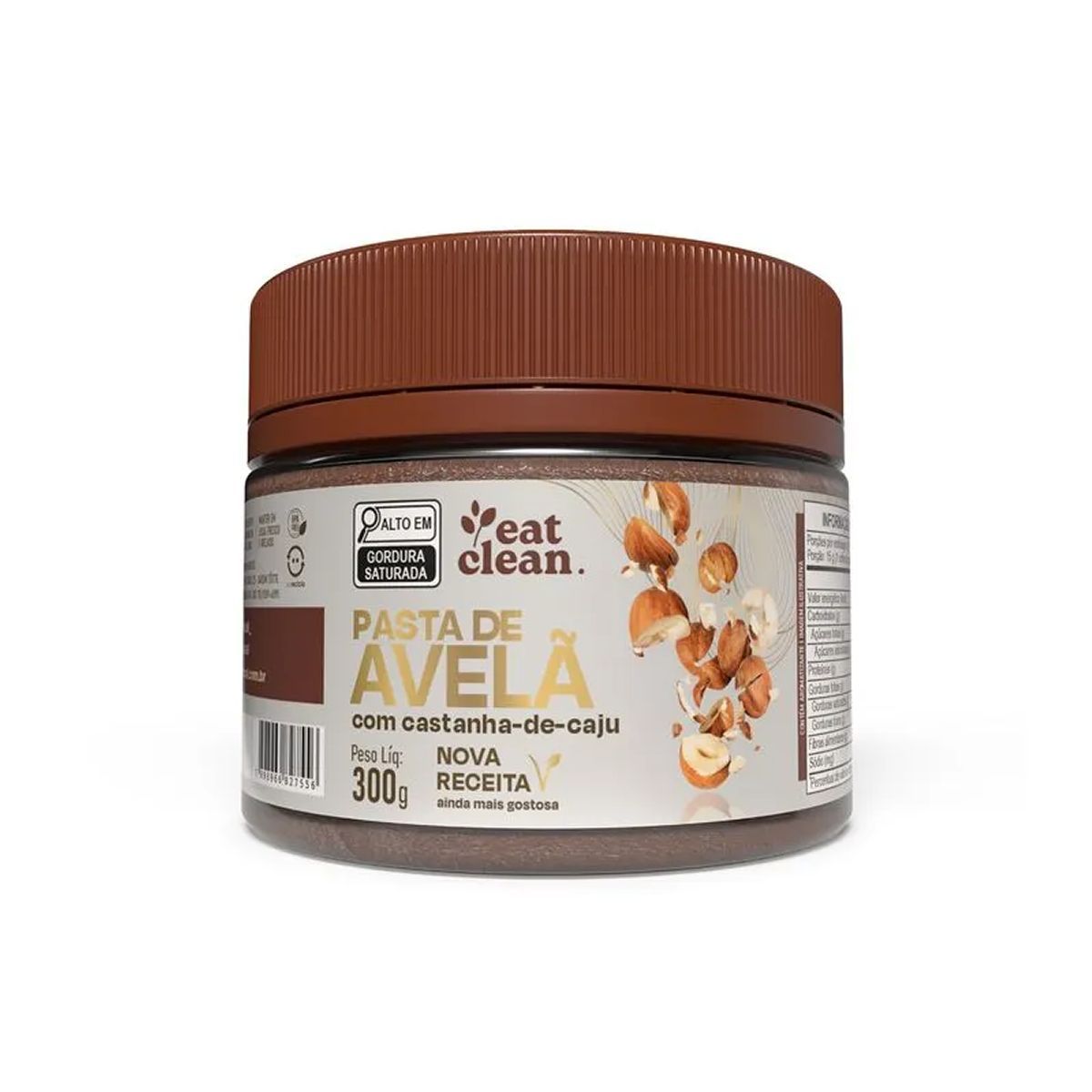 Pasta de Avel� Com Cacau - 300g - Eat Clean*** Data Venc. 07/06/2025