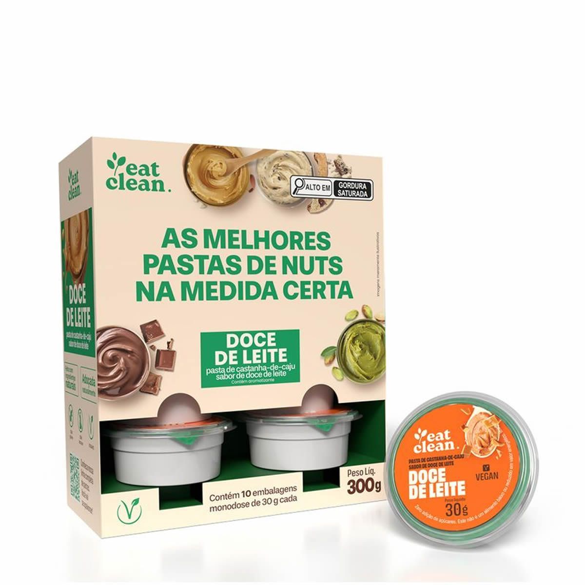 Pasta de Castanha de Caj� - 10 unidades de 30g  Doce de Leite - Eat Clean