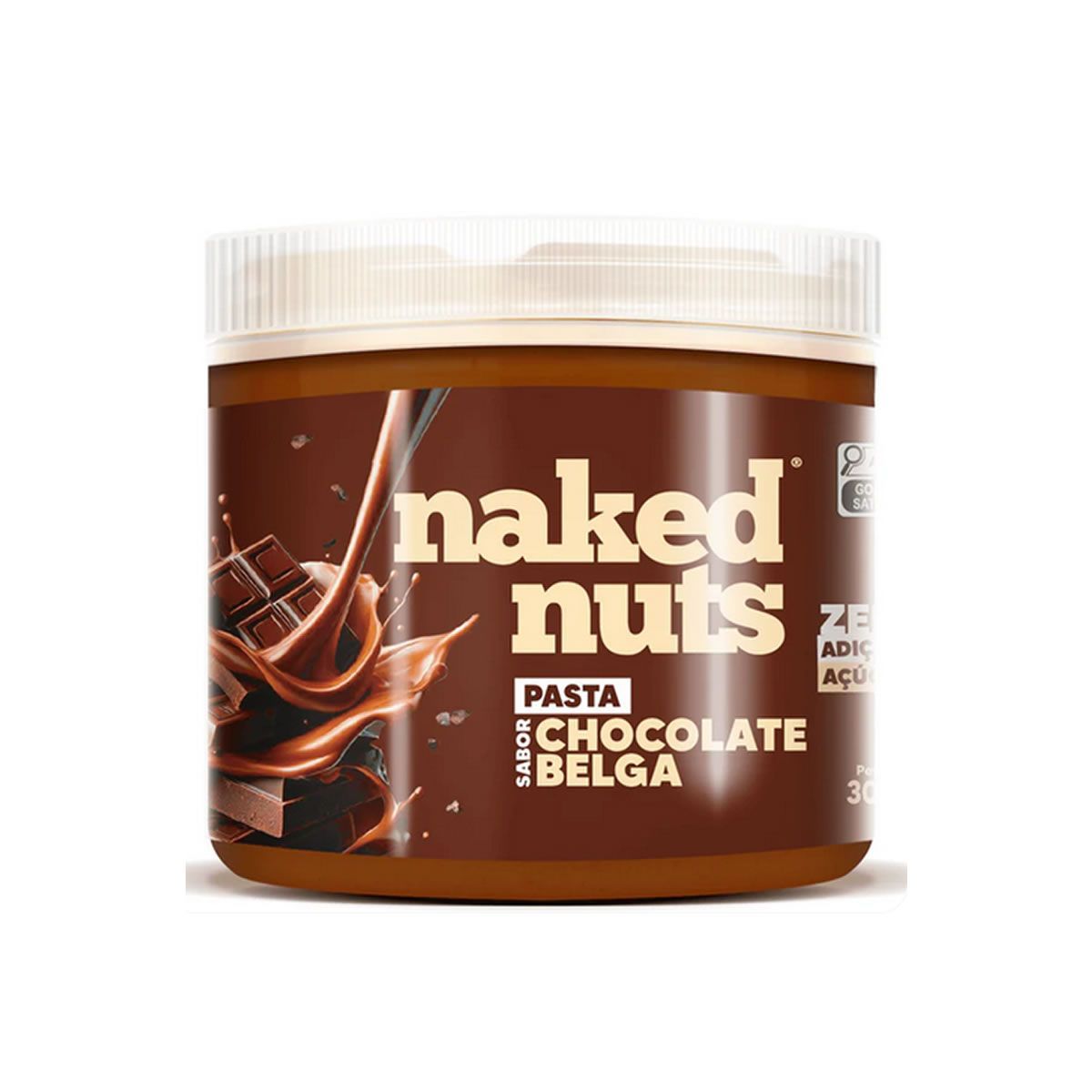 Pasta de Amendoim - 300g Chocolate Belga Crocante - Naked Nuts