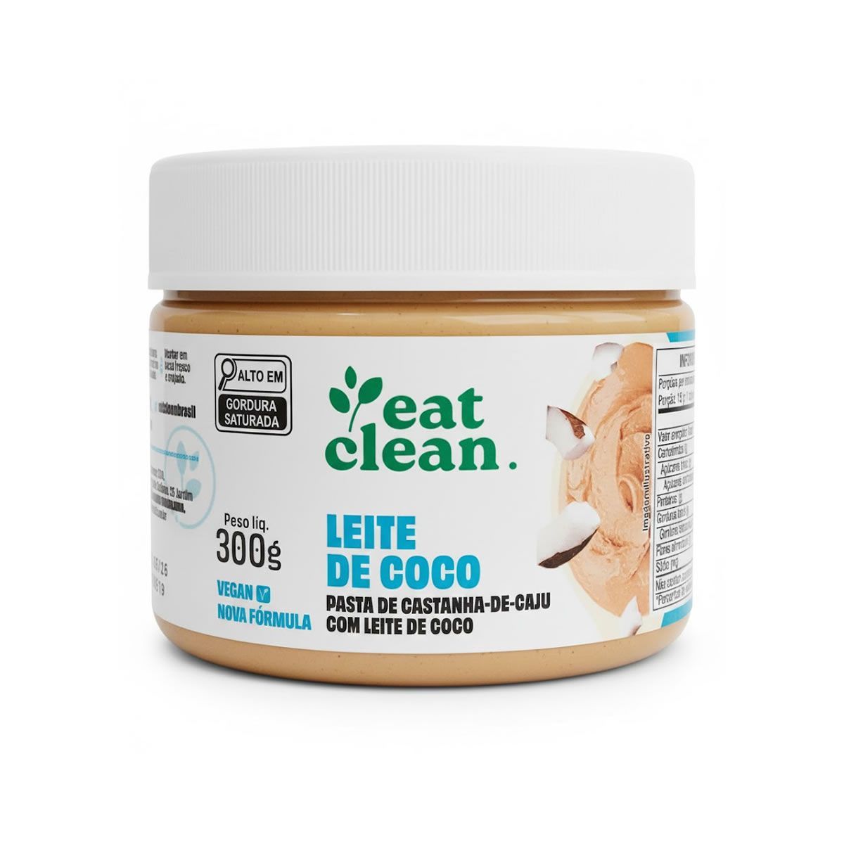 Pasta de Castanha de Caju - 300g Leite de Coco - Eat Clean