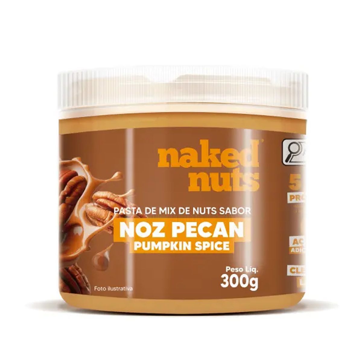 Pasta de Mix de Nuts - 300g Noz Pecan - Naked Nuts