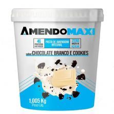 Pasta Integral de Amendoim - 1005g Chocolate Branco  Cookies - AmendoMaxi
