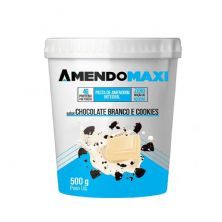 Pasta Integral de Amendoim - 500g Chocolate Branco com Cookies - AmendoMaxi