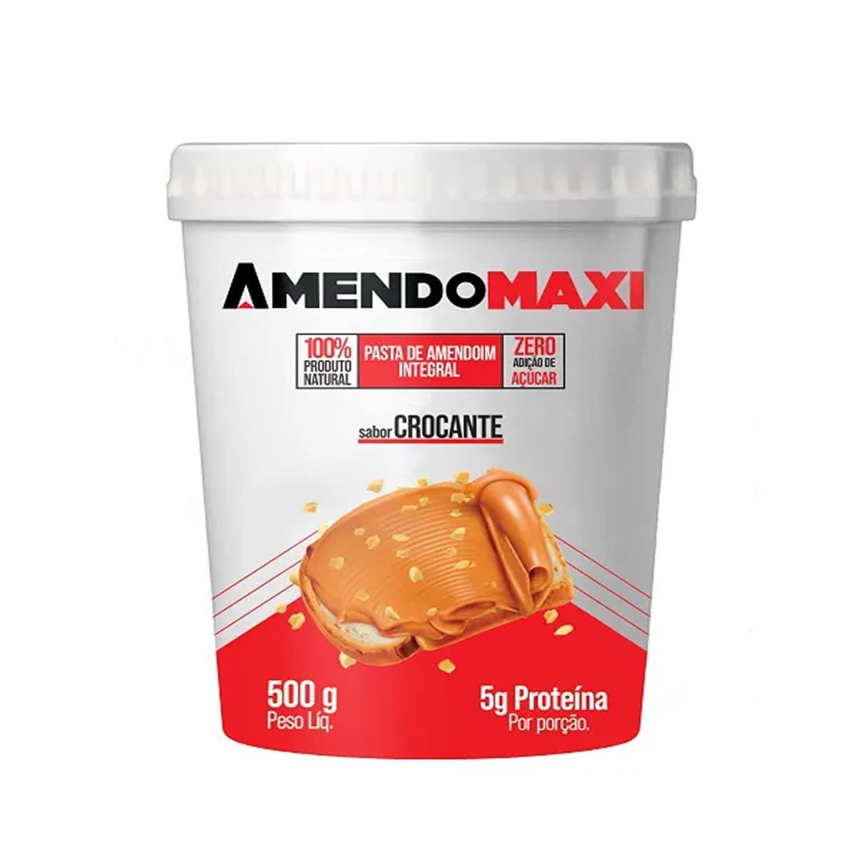Pasta Integral de Amendoim - 500g Crocante- AmendoMaxi*** Data Venc. 22/12/2022