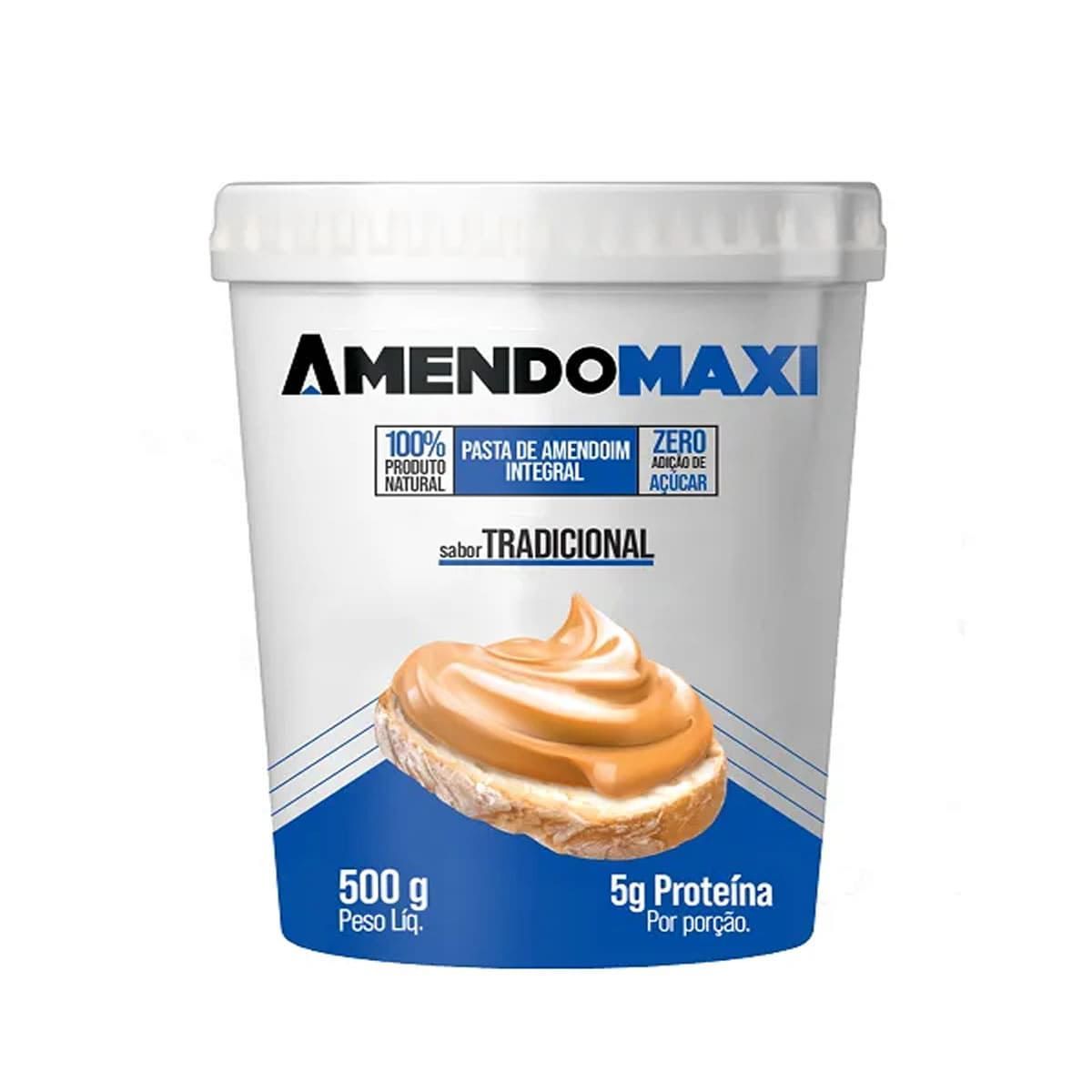 Pasta Integral de Amendoim - 500g Tradicional - AmendoMaxi