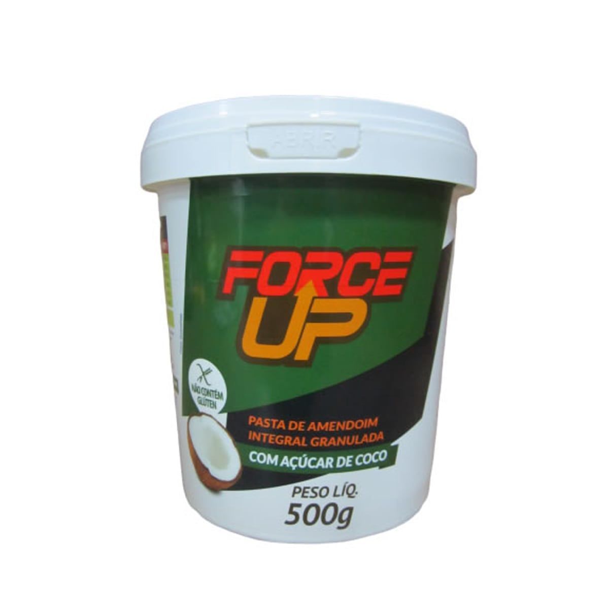 Pasta Integral de Amendoim com A��car de C�co - 500g - Force Up*** Data Venc. 16/07/2020