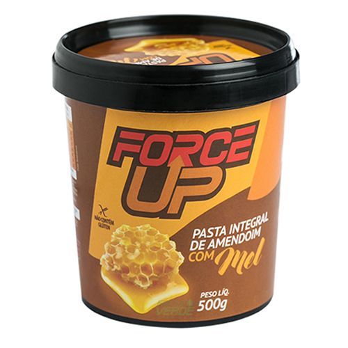 Pasta Integral de Amendoim com Mel - 500g - Force Up