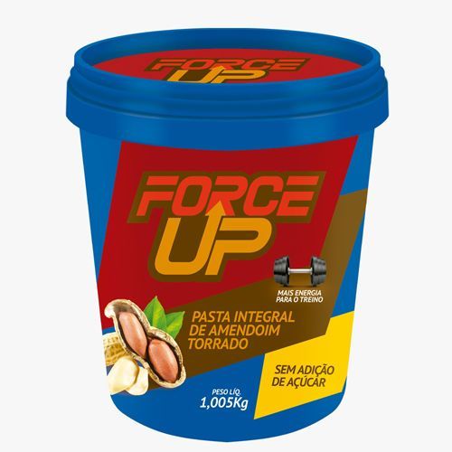 Pasta Integral de Amendoim Torrado - 1000g - Force Up*** Data Venc. 23/11/2017