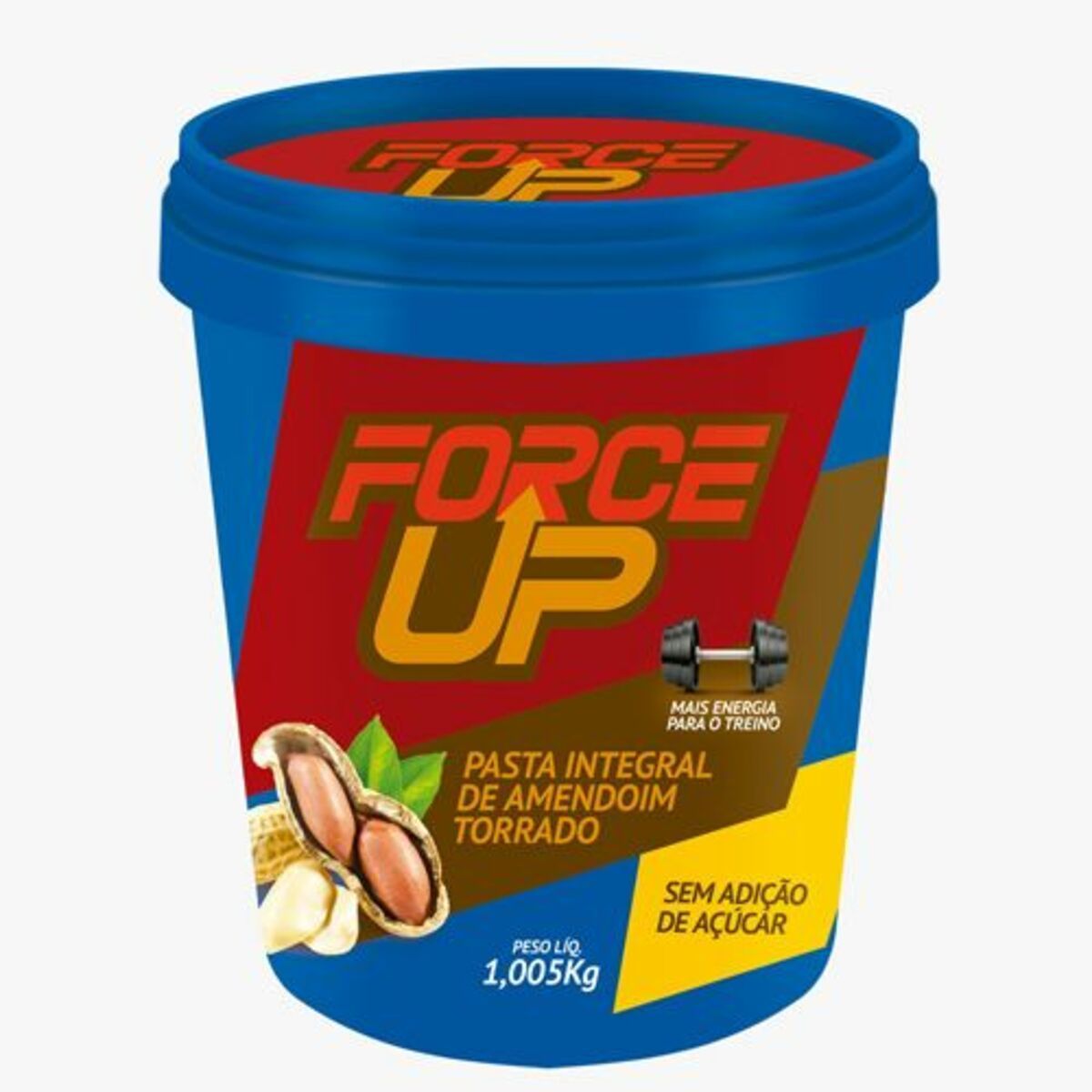 Pasta Integral de Amendoim Tradicional - 1000g - Force Up*** Data Venc. 05/02/2023