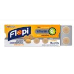 Pastilha Vitamina C Flopi - 12 Unidades Laranja - Flofarma