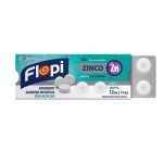 Pastilha Zinco Flopi - 12 Unidades Menta - Flofarma*** Data Venc. 23/07/2022