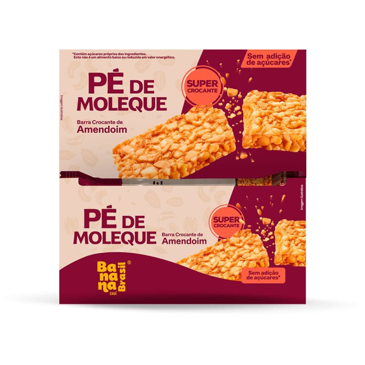 P� de Moleque - 16 Unidades 20g - Banana Brasil