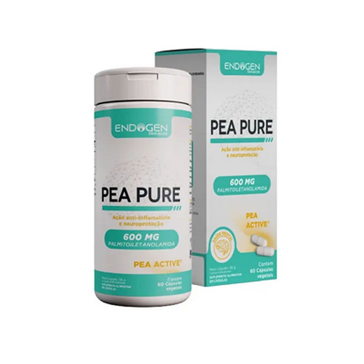 Pea Pure 600mg - 60 C�psulas - Endogen