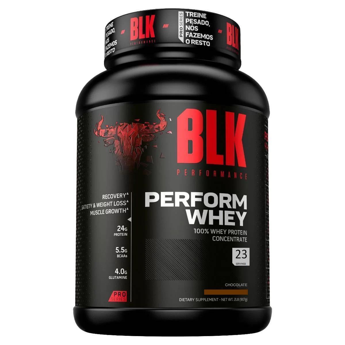 Perform Whey 100% Concentrado - 900g Chocolate - BLK Performance*** Data Venc. 30/09/2024