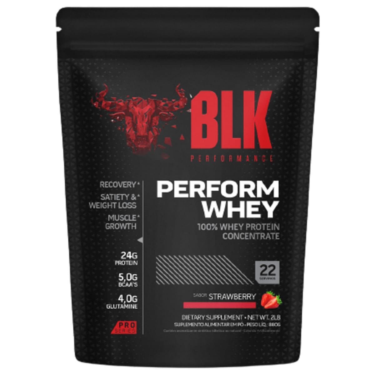 Perform Whey - 880g Strawberry - BLK Performance*** Data Venc. 30/05/2025