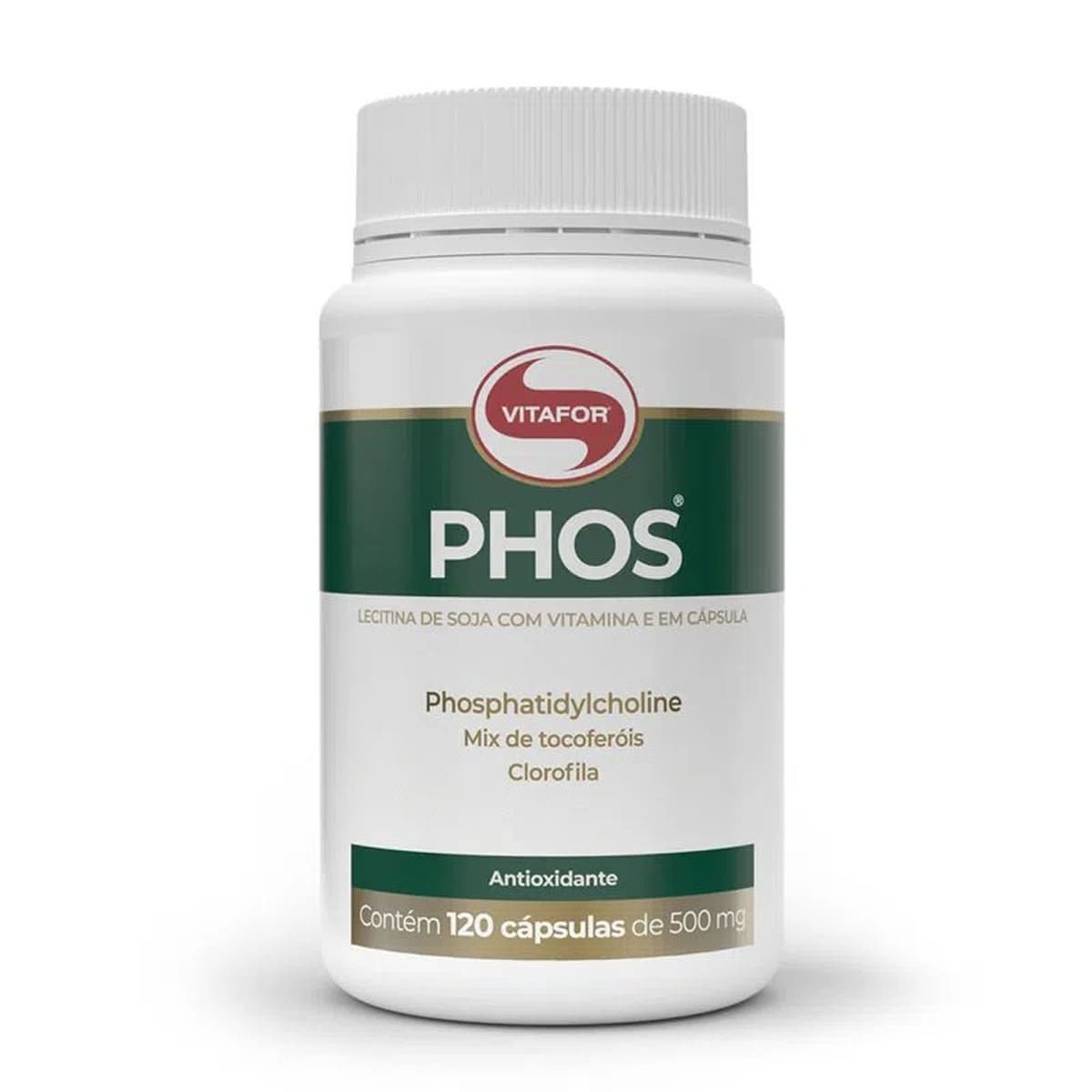 Phos Lecitina de Soja - 120 C�psulas - Vitafor