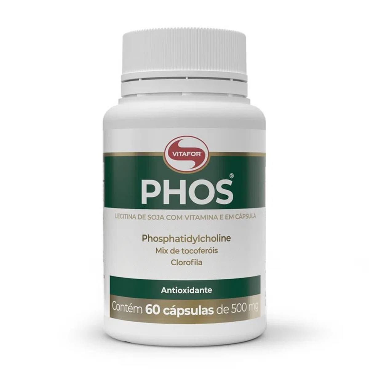 Phos Lecitina de Soja - 60 C�psulas - Vitafor