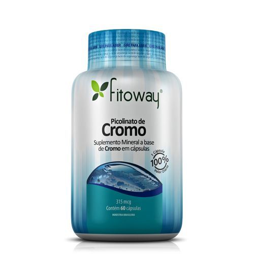 Picolinato Cromo - 60 C�psulas - Fitoway