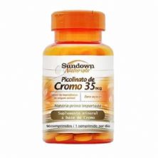 Picolinato De Cromo 35 Mcg - 90 Comprimidos - Sundown