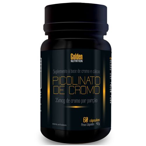 Picolinato de Cromo - 60 C�psulas - Golden Nutrition
