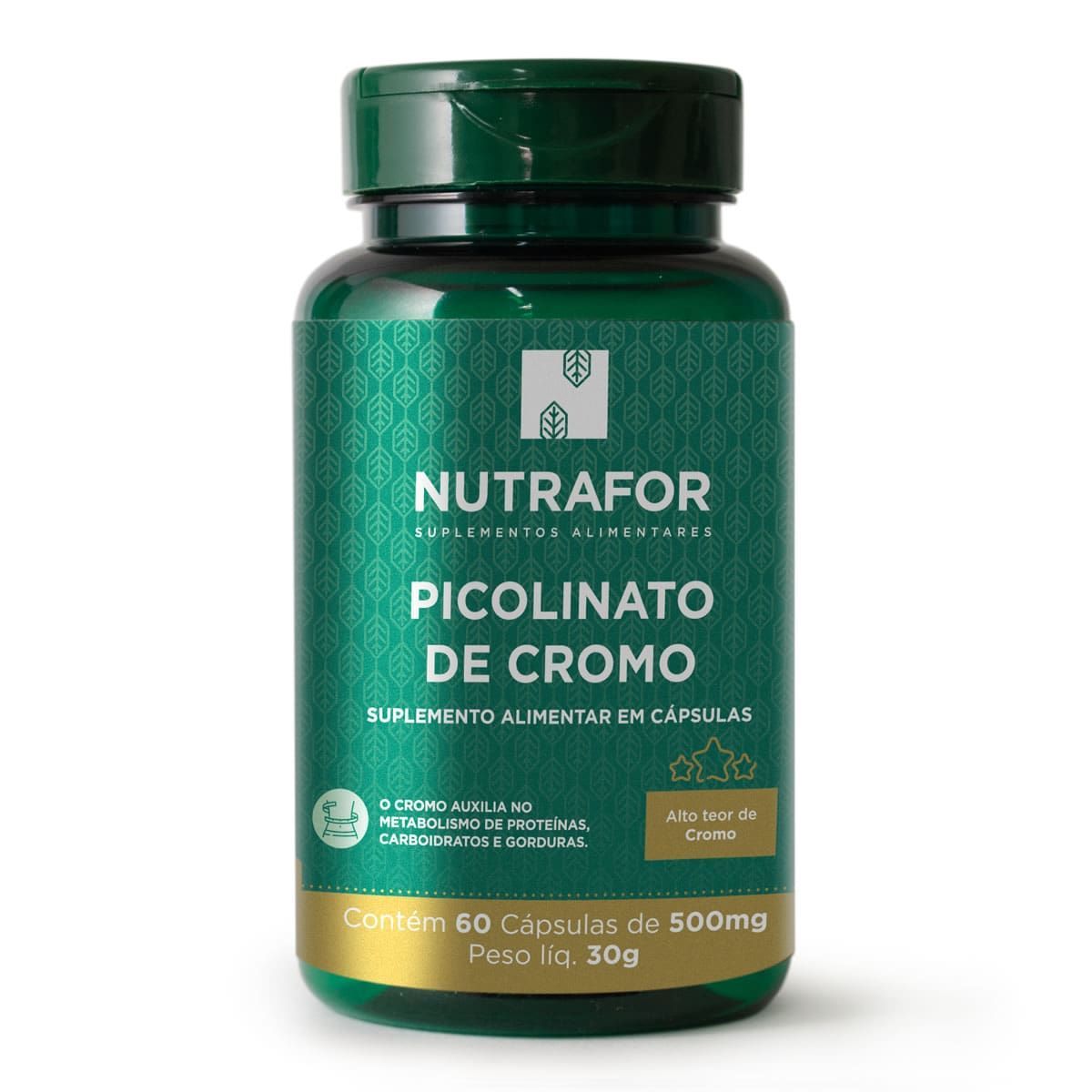 Picolinato de Cromo - 60 C�psulas - Nutrafor