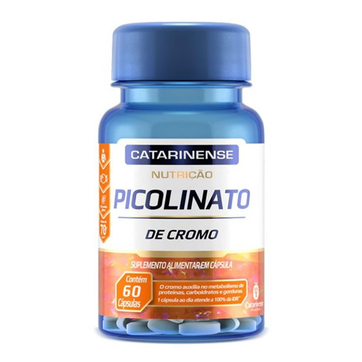 Picolinato de Cromo - 60 Comprimidos - Catarinense Nutri��o