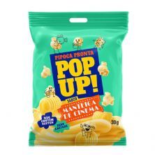 Pipoca Pronta Pop Up - 1 Unidade 30g Manteiga de Cinema - ZD Alimentos*** Data Venc. 11/12/2026