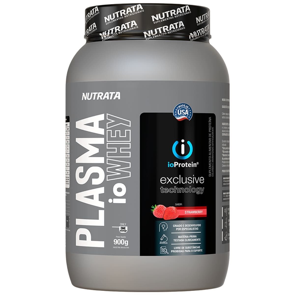 Plasma ioWhey - 900g Strawberry- Nutrata*** Data Venc. 31/10/2023
