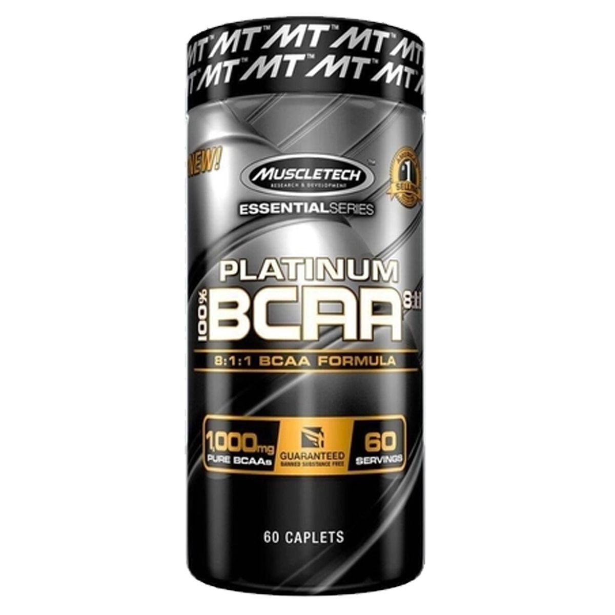 Platinum BCAA 8:1:1 - 60 Tabletes - Muscletech*** Data Venc. 09/07/2021
