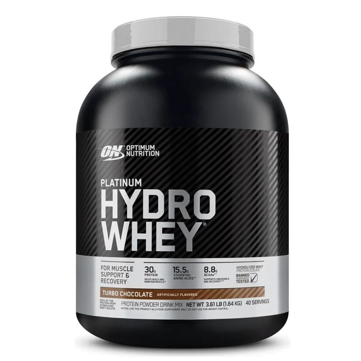 Platinum Hydro Whey - 1640g Chocolate Turbo  - Optimum Nutrition