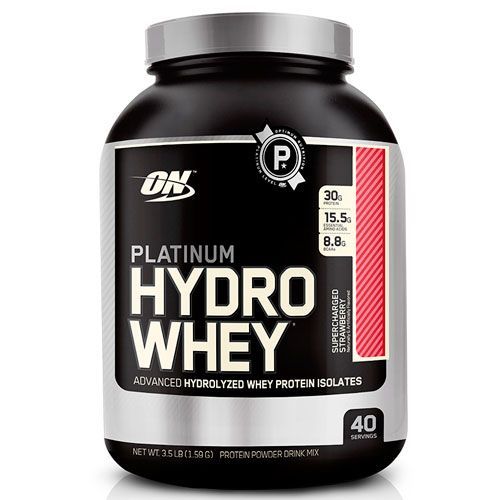 Platinum Hydro Whey - 1590g Morango - Optimum Nutrition