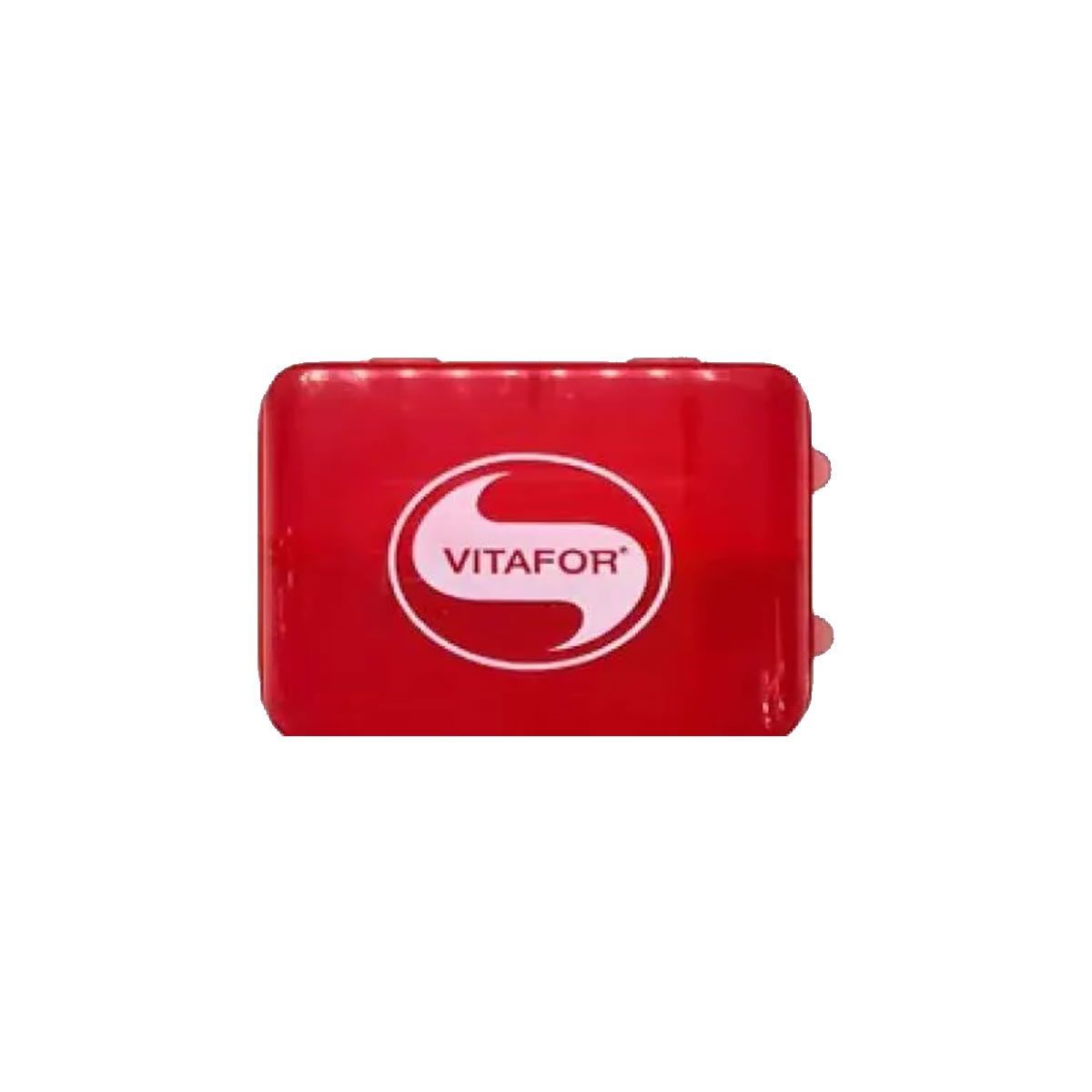 Porta C�psulas - Vermelho - Vitafor