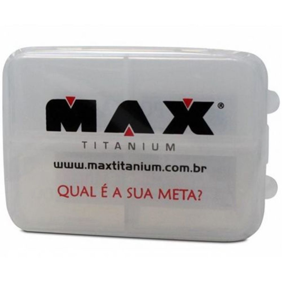 Porta Comprimidos-C�psulas - transparente - Max Titanium