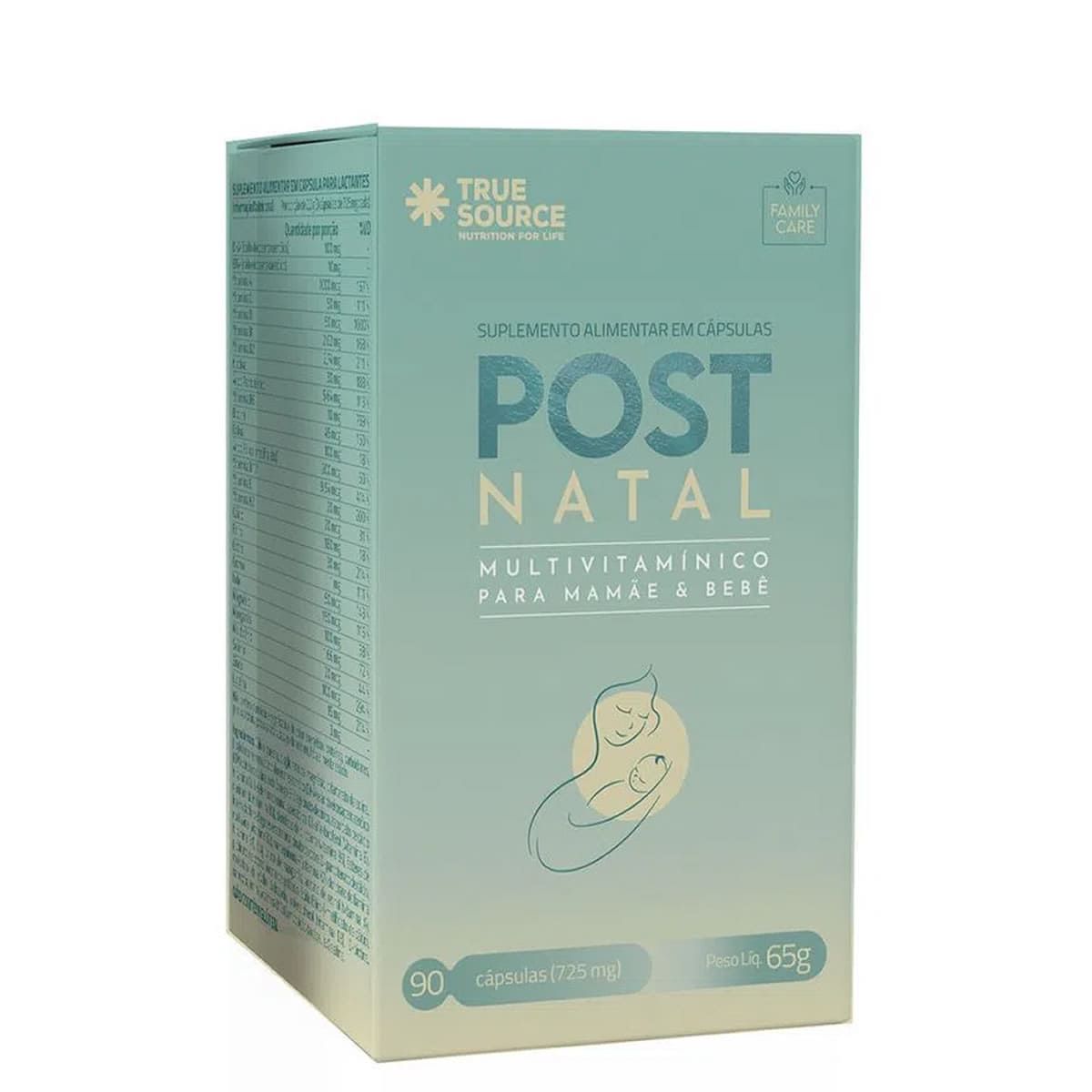 Postnatal Multivitam�nico - 90 C�psulas - True Source