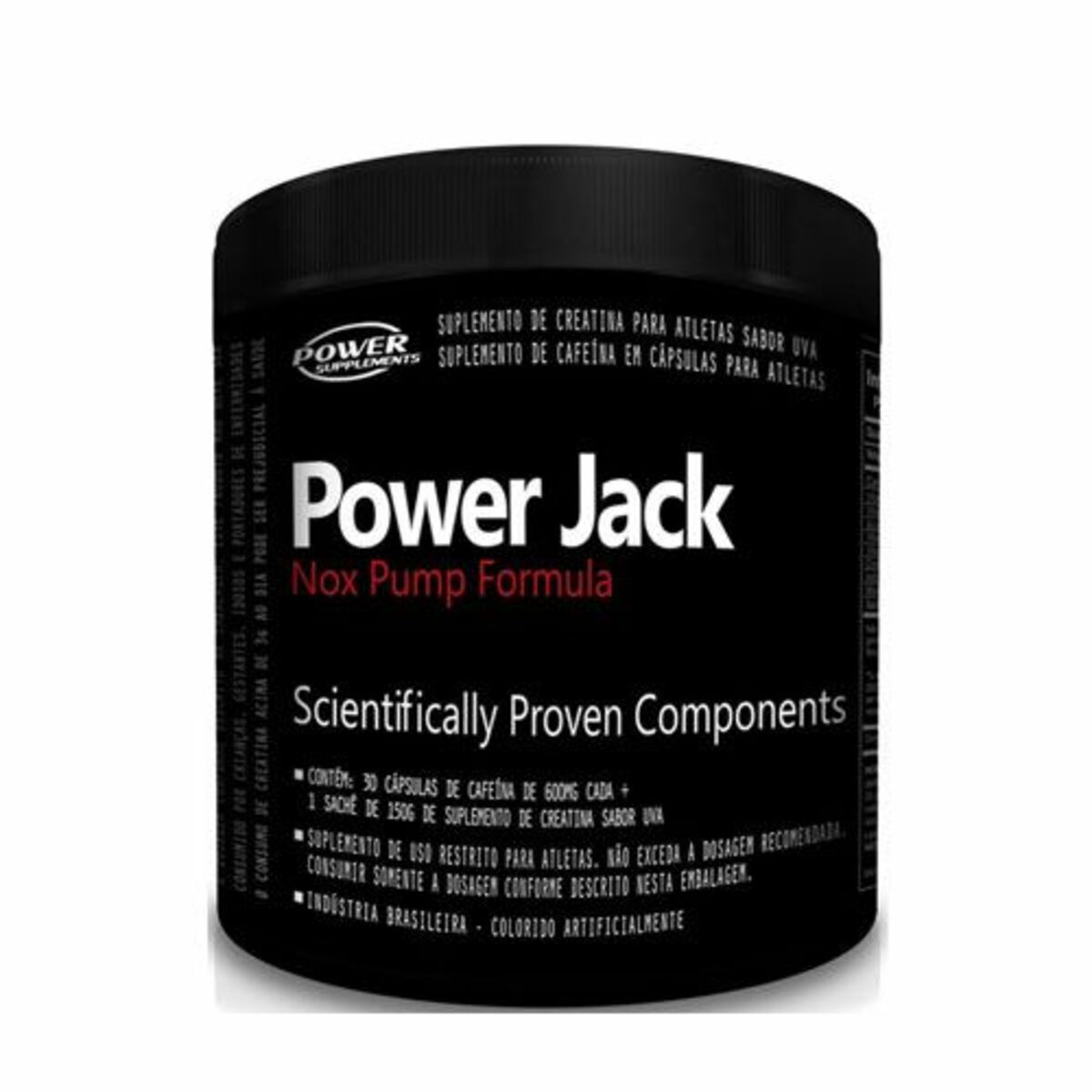 Power Jack Nox Pump Formula - 150g + 30 C�psulas Uva- Power Supplements