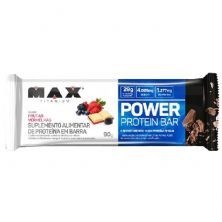 Power Protein Bar - 1 Unidades 90g Frutas Vermelhas - Max Titanium
