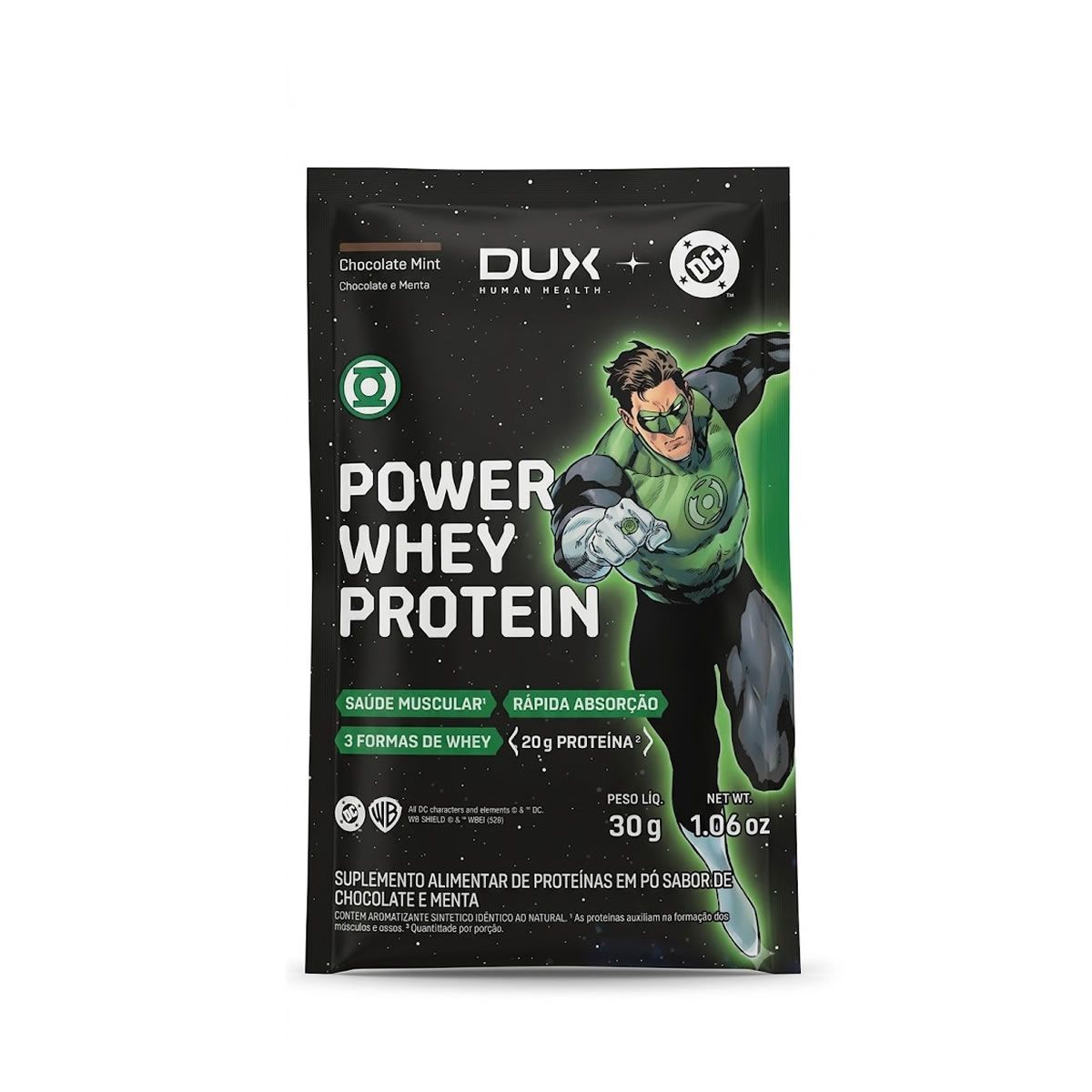 Power Whey Protein DC - 1 Sach� 30g Chocolate e Menta - Dux Nutrition