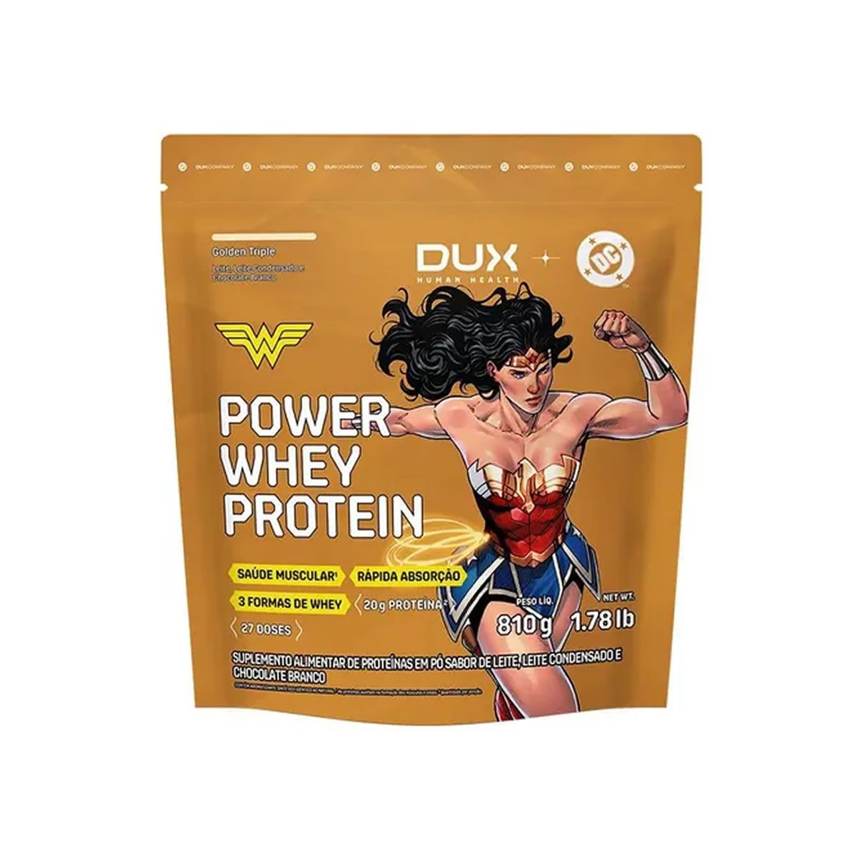 Power Whey Protein DC - Refil 810g Golden Triple - Dux Nutrition
