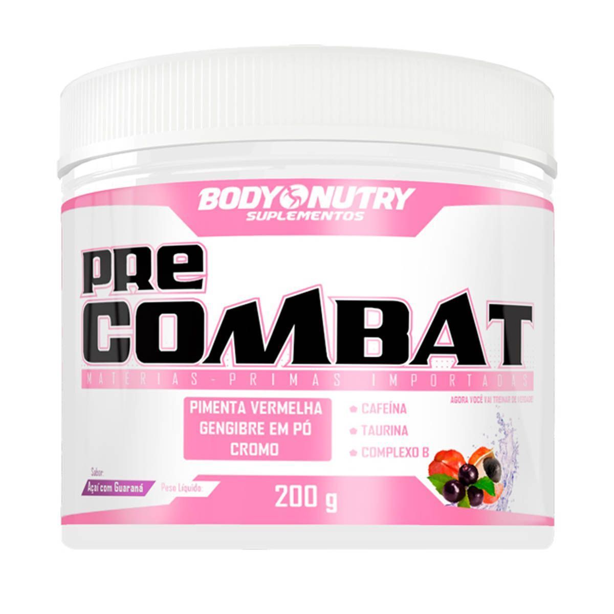 Pre Combat Feminy - 200g A�a� com Guaran� - Body Nutry