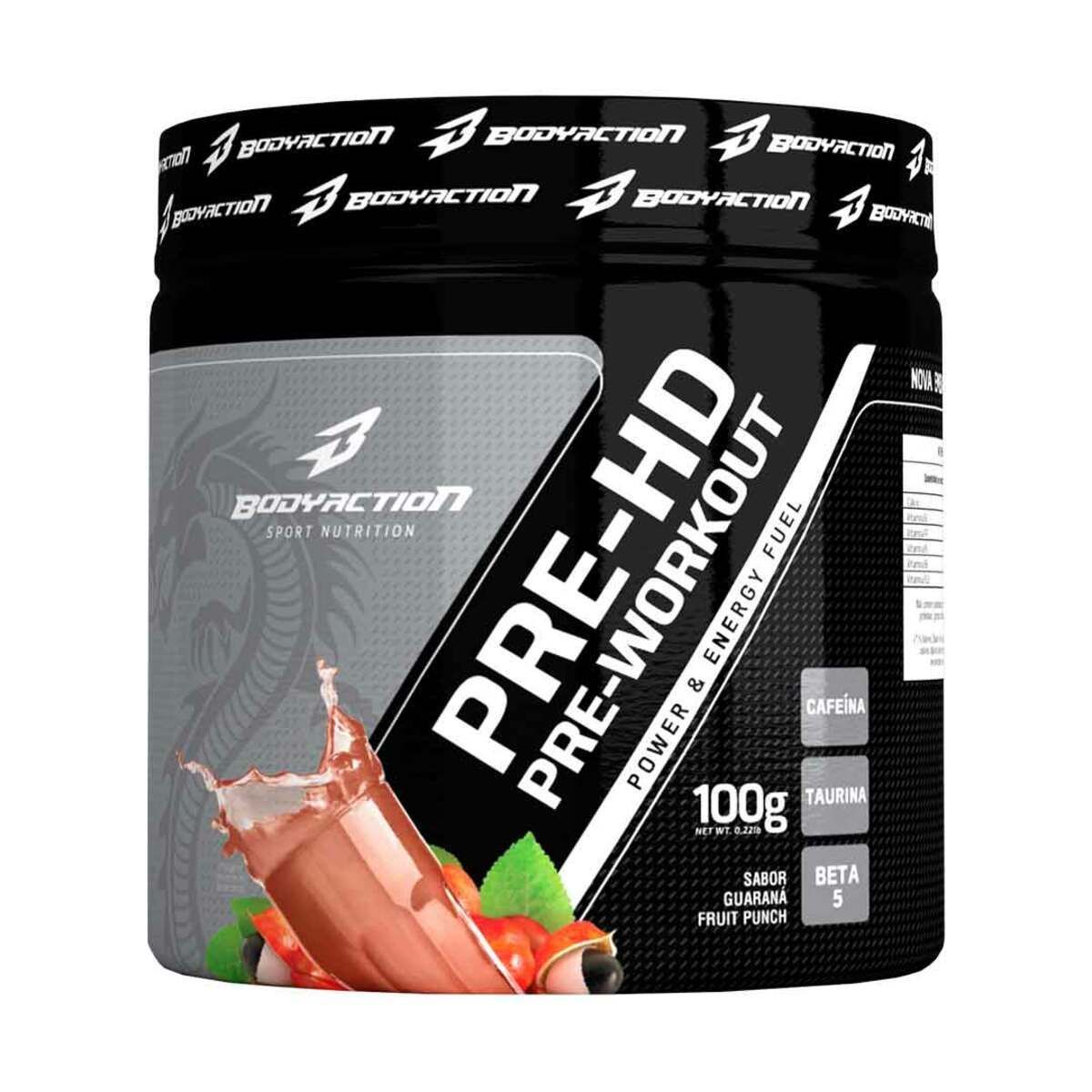 Pre-HD - 100g Guaran� Fruit Punch - BodyAction*** Data Venc. 30/05/20