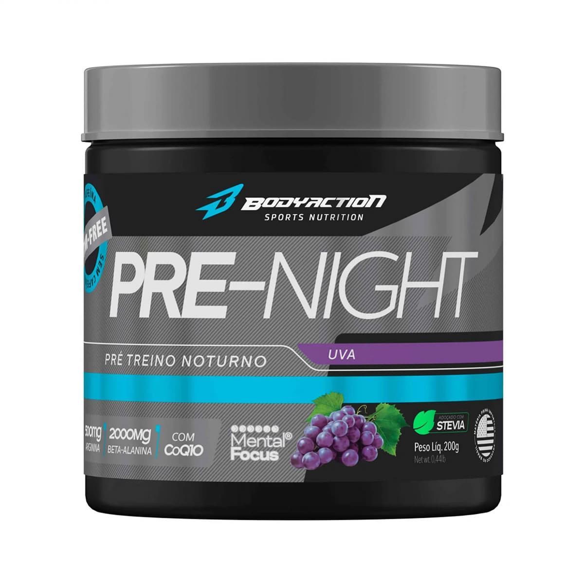 Pre-Night Pr� Treino Noturno - 200g Uva - BodyAction
