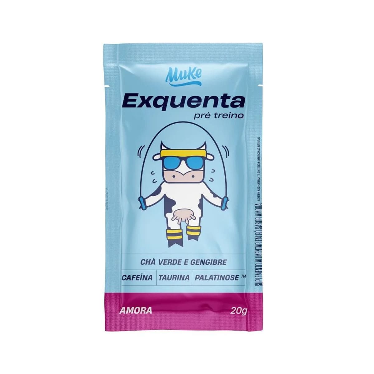 Pr�-Treino Exquenta Muke - 1 Unidade 20g Amora - Mais Mu