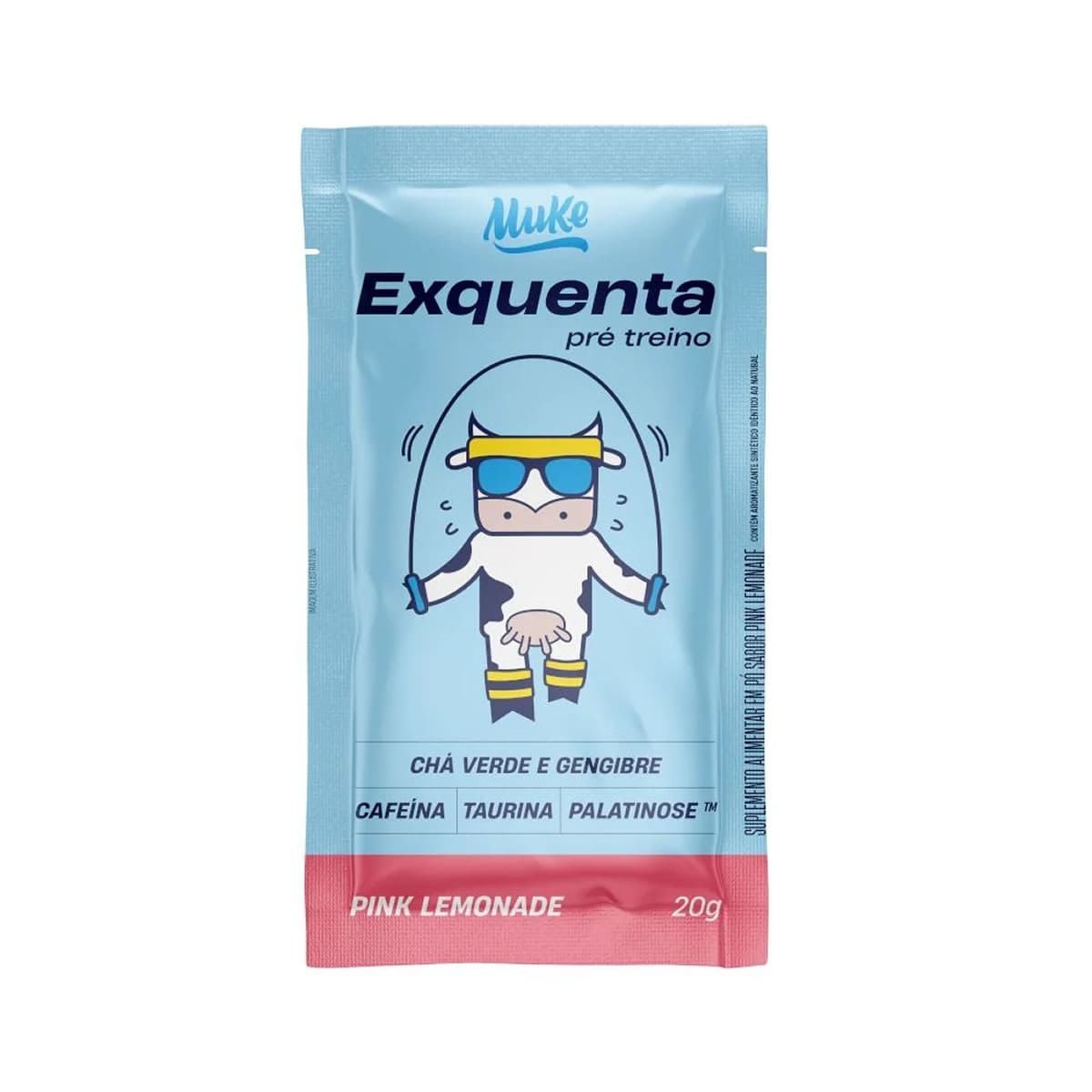 Pr�-Treino Exquenta Muke - 1 Unidade 20g Pink Lemonade - Mais Mu