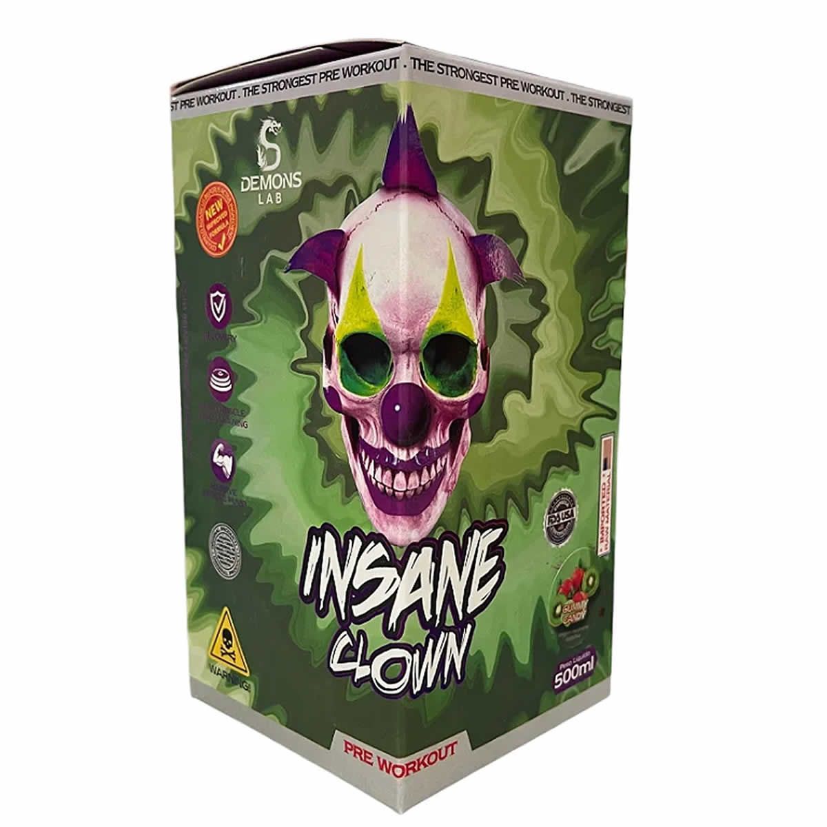 Pr� Treino Insane Clown - 500ml Gummy Candy - Demons Lab