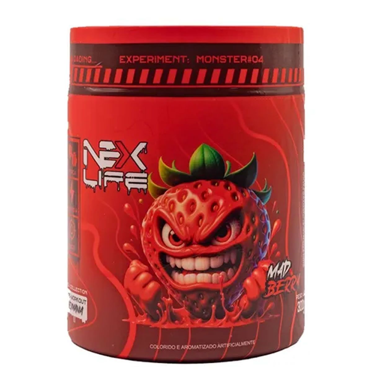 Pr� Treino Nexmania - 300g Morango - Nex Life