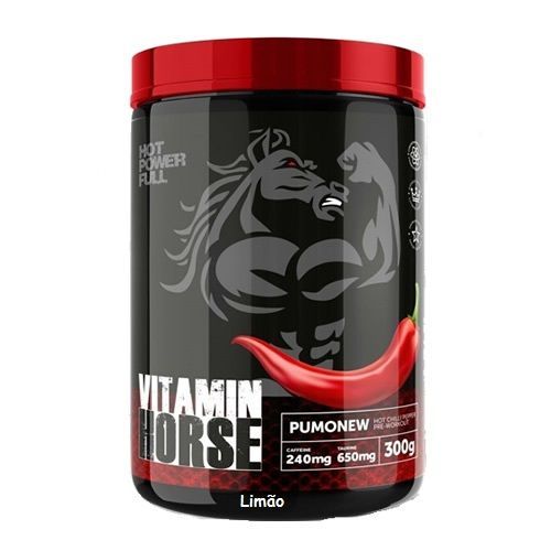 Pr�-Treino Pumonew - 300g Lim�o com Pimenta - Vitamin Horse