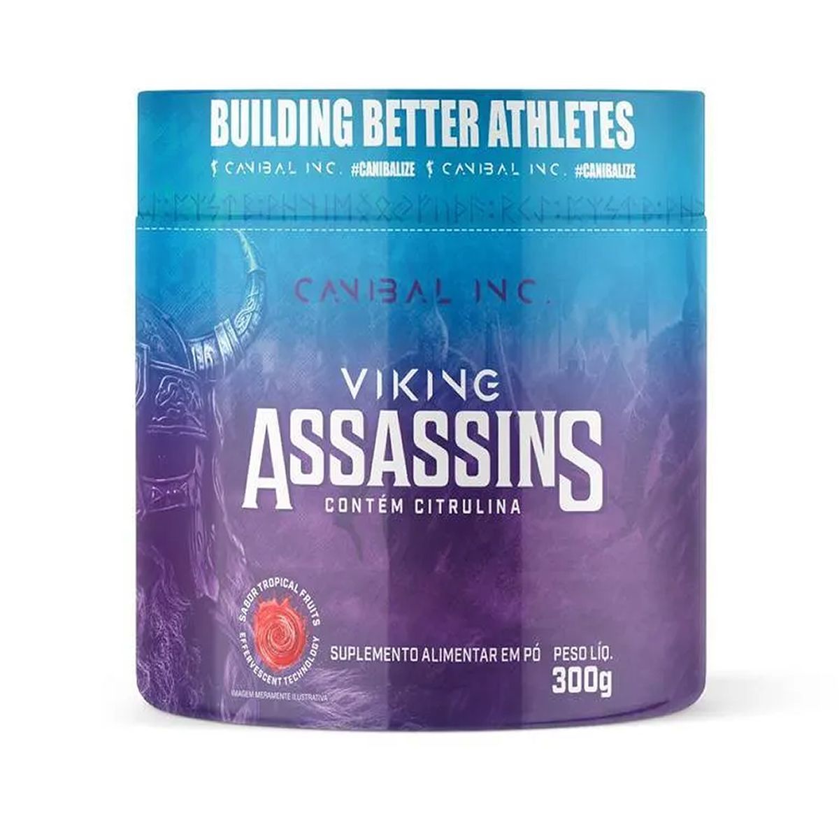 Pr� Treino Viking Assassins - 300g Tropical Fruits - Canibal